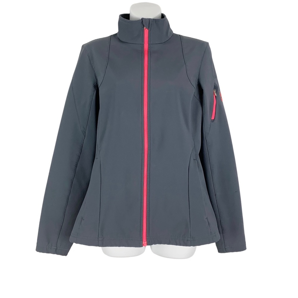Spyder Jacket Full Zip Gray Pink Softshell Outerwear Women’s Size Medium